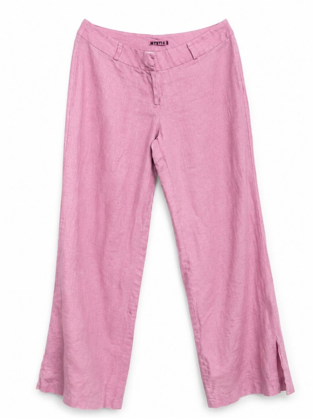 Mystic 100% Linen Wide Leg Pants Pink Size Small Coastal Summer Resort
